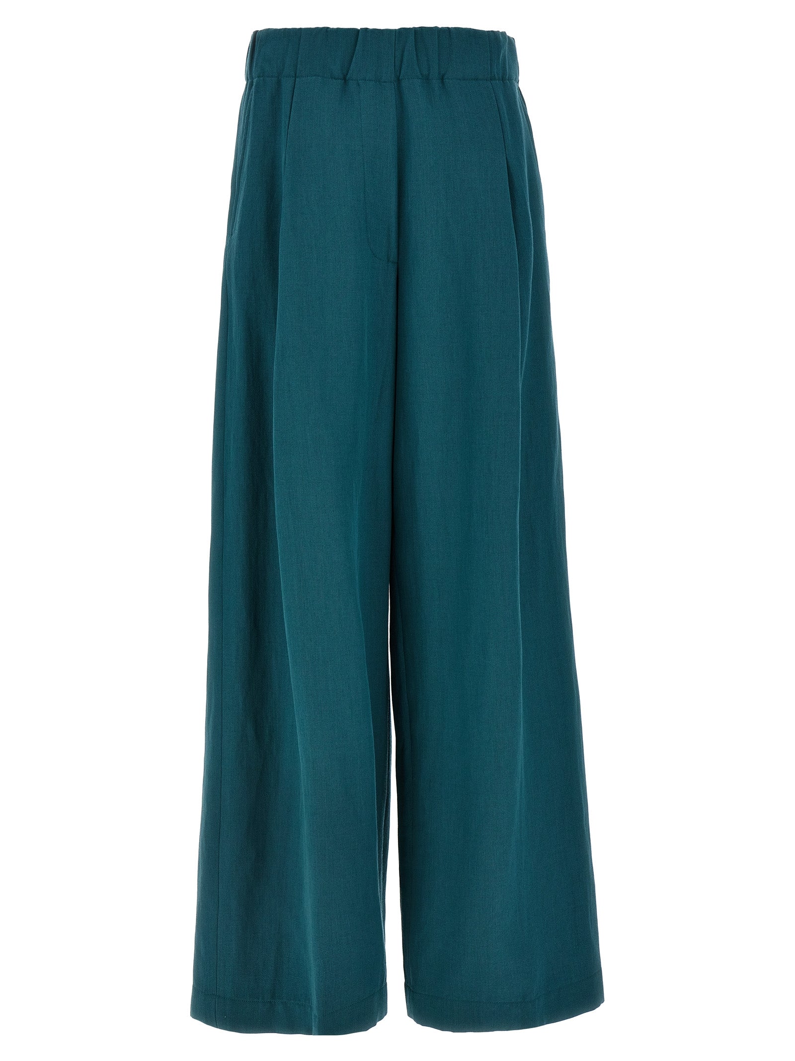 Casual Pants by Dries Van Noten for women in polyamide polyester & wool bicolour & green features a polished silhouette with a polished , reaching a polished long and finished with a polished .