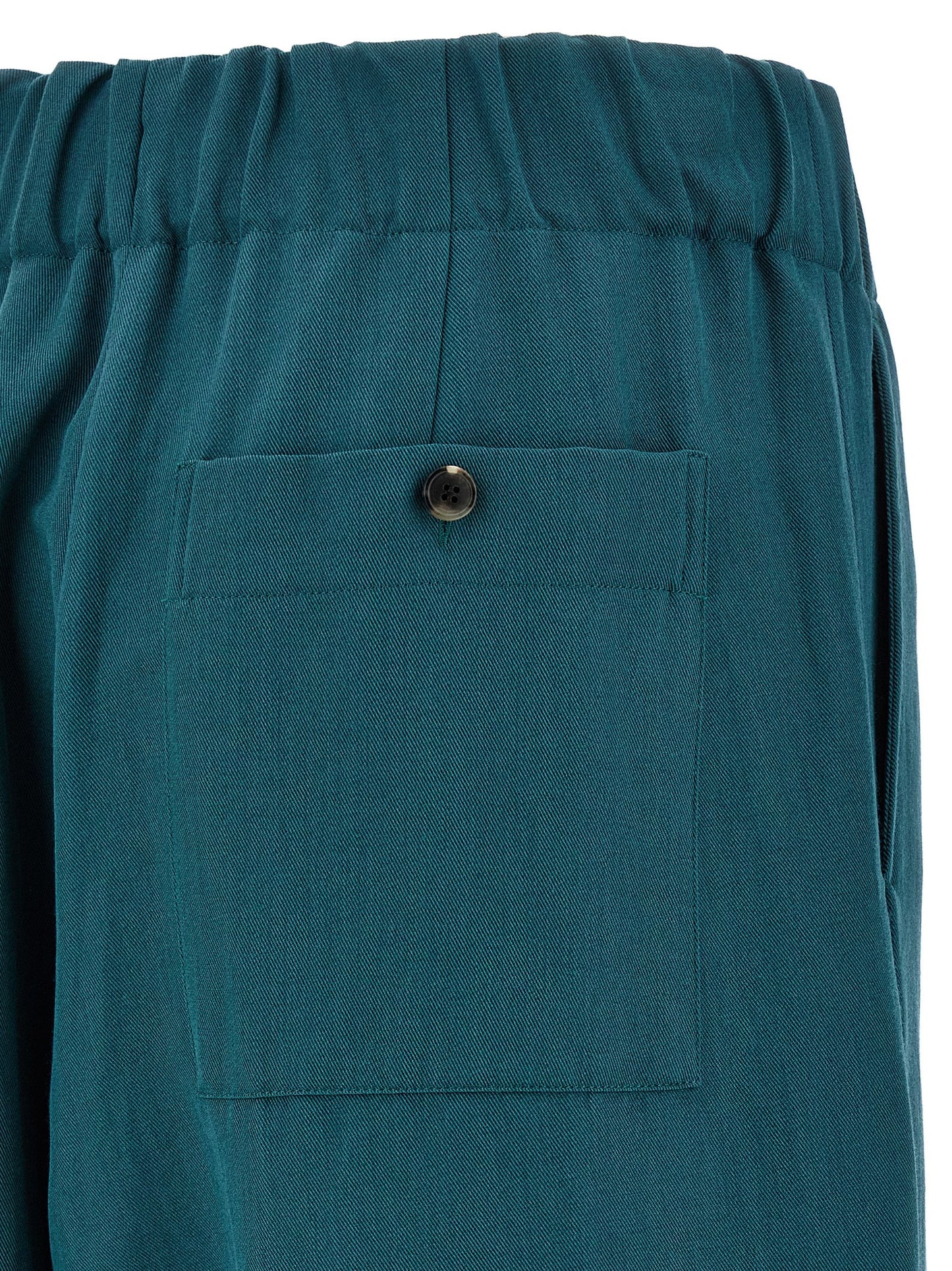 Casual Pants by Dries Van Noten for women in polyamide polyester & wool bicolour & green features a refined silhouette with a refined , defined by a and a refined long for a refined finish.