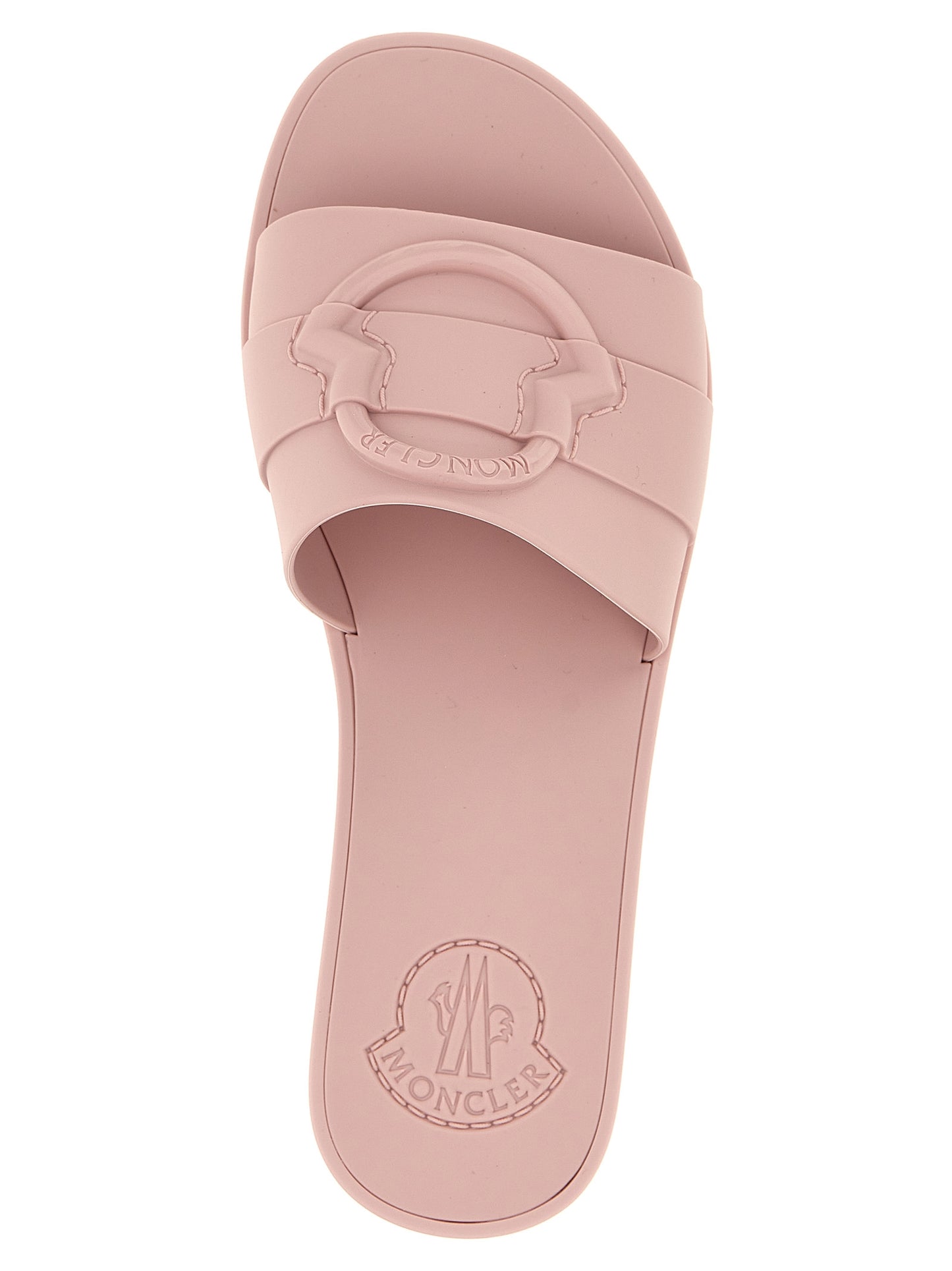 Sliders Flat Shoes by Moncler for women in thermoplastic polyurethane multicolor & pink showcases a enchanting silhouette as part of the Women's Thermoplastic Polyurethane Sliders Flat Shoes collection, defined by a enchanting and for a enchanting look.