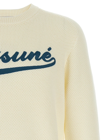 Cardigan by Maison Kitsuné for men in polyamide cotton white & patterned features an crisp silhouette, showcasing a sophisticated and detail for a truly crisp finish.