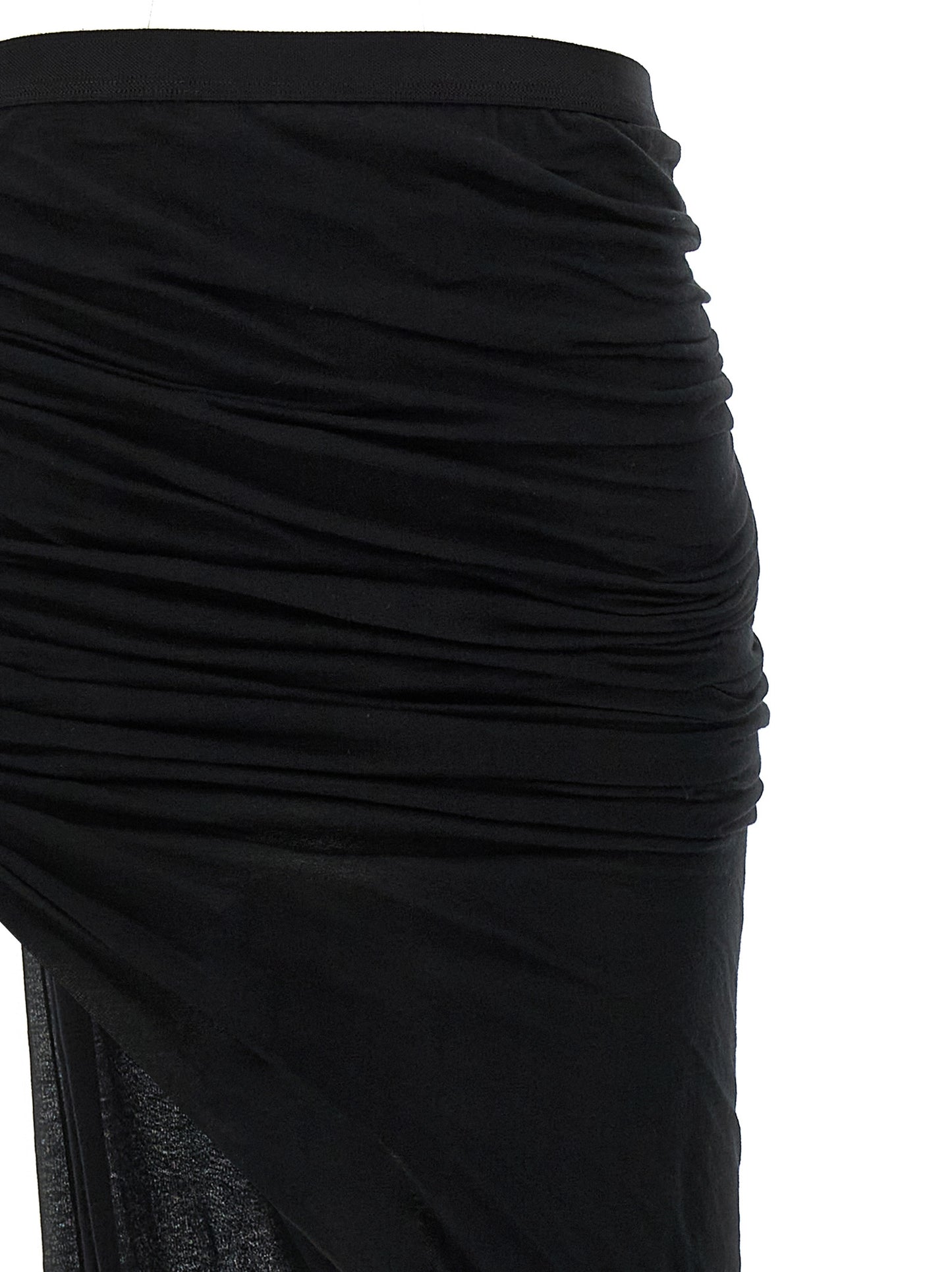 Rick Owens Women's Cotton Skirt - Black Transparent
