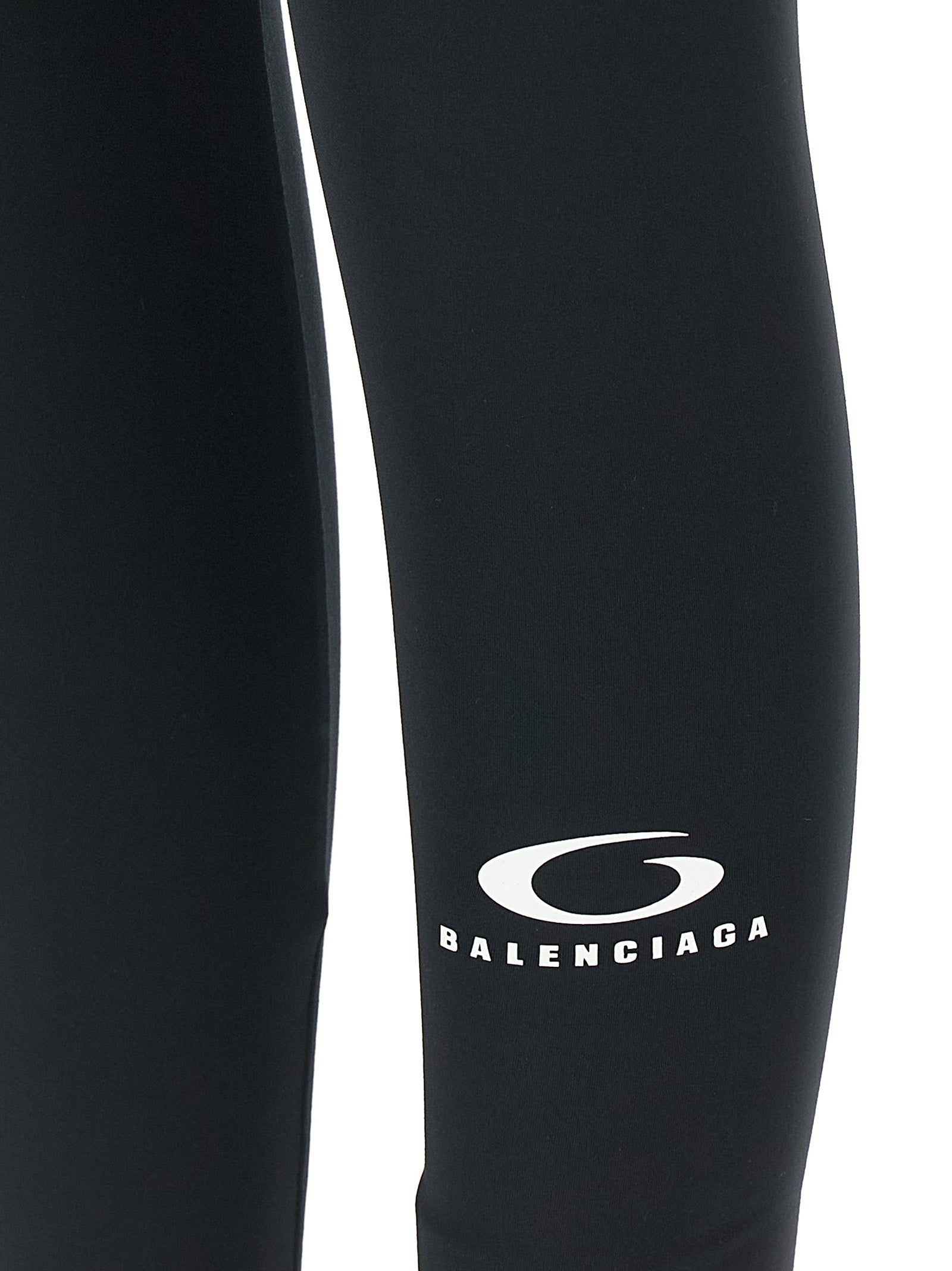 Activewear Leggings by Balenciaga for men in stretch polyester black & print features an streamlined athletic & leggings and with a long cut, beautifully enhanced by performance-driven .