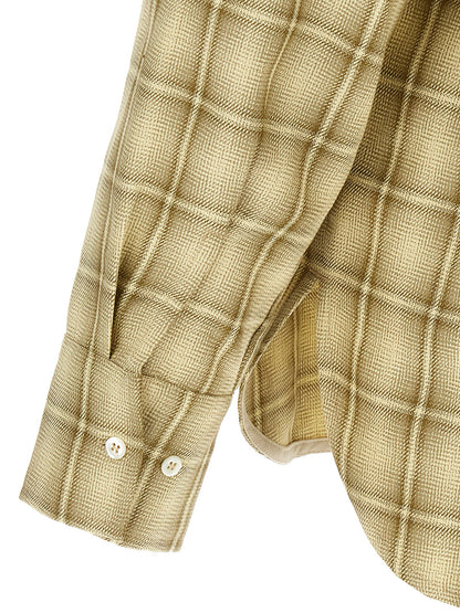 Shirt by SÉFR for men in linen cotton twill multicolor & print features an polished silhouette, showcasing a sophisticated and detail for a truly polished finish.