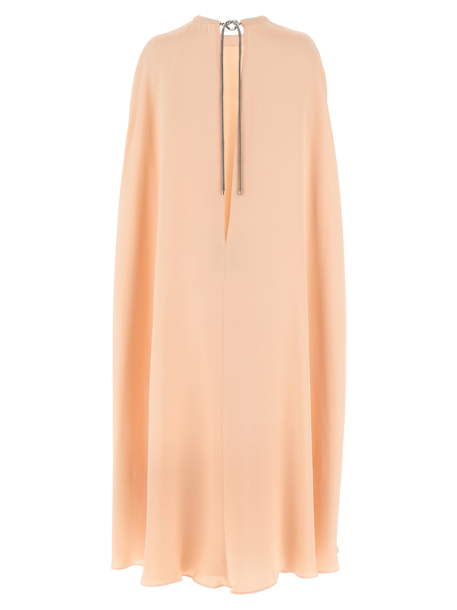 Dress by Max Mara for women in silk multicolor & pink features a dramatic silhouette, showcasing an elegant and that flows into a dramatic midi.