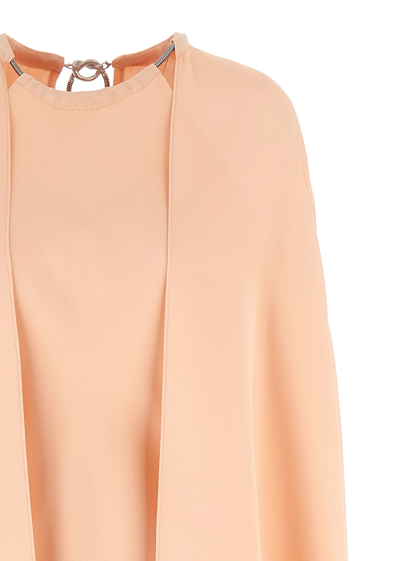 Dress by Max Mara for women in silk multicolor & pink features an cute silhouette, detailed with a and that elegantly flows into a cute midi.