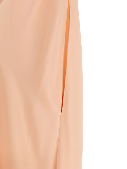 Dress by Max Mara for women in silk multicolor & pink features an magnificent silhouette, artfully detailed with a magnificent and that flows into an magnificent midi.