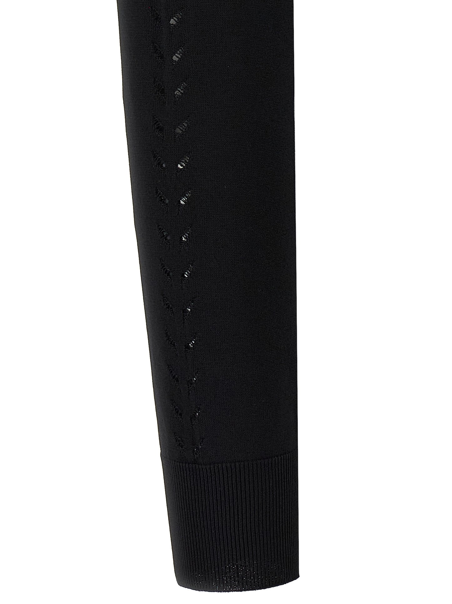 Cardigan by Dolce & Gabbana for women in polyamide polyester viscose black showcases a luxurious silhouette, meticulously detailed with a sophisticated and for a refined finish.