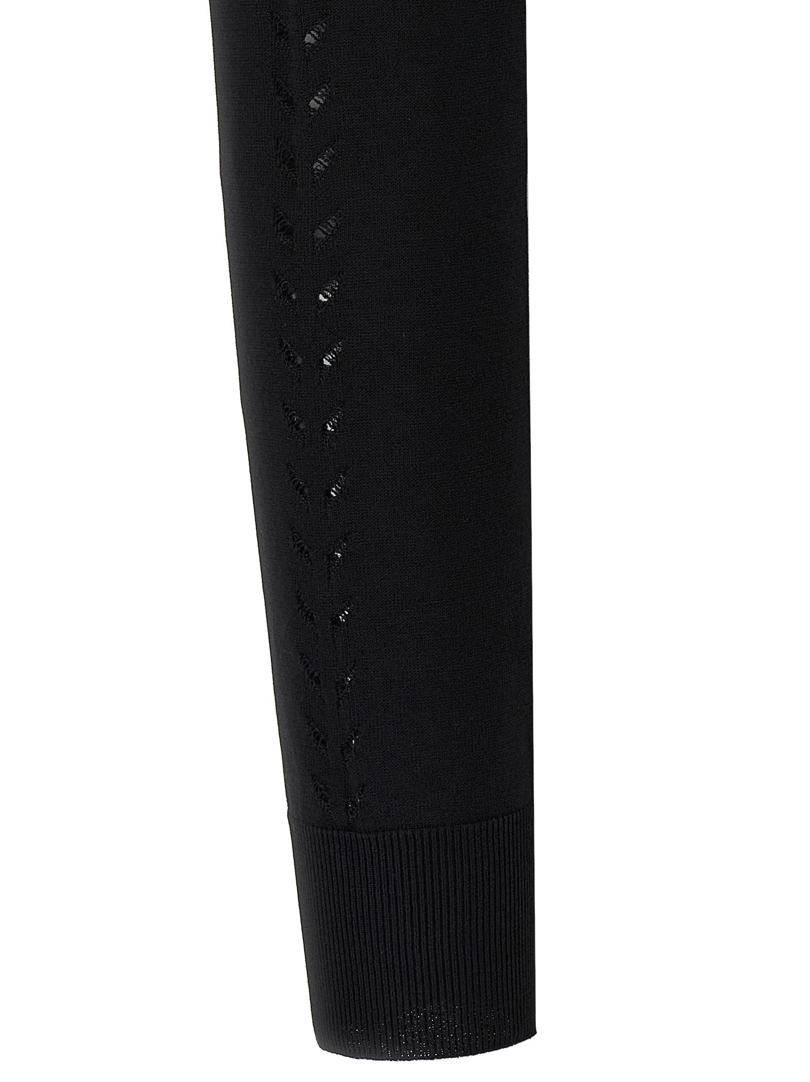 Cardigan by Dolce & Gabbana for women in polyamide polyester viscose black showcases a luxurious silhouette, meticulously detailed with a sophisticated and for a refined finish.