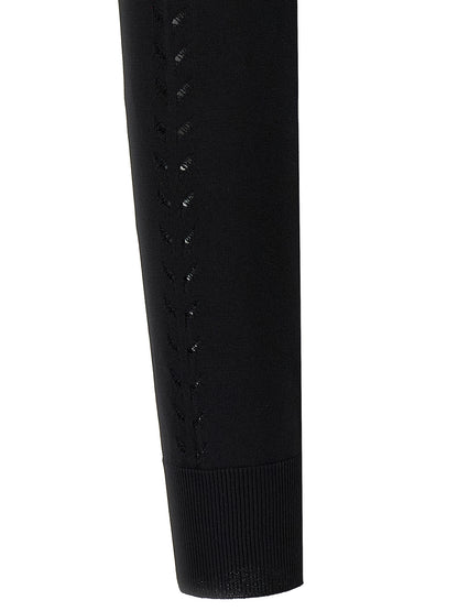 Cardigan by Dolce & Gabbana for women in polyamide polyester viscose black showcases a luxurious silhouette, meticulously detailed with a sophisticated and for a refined finish.