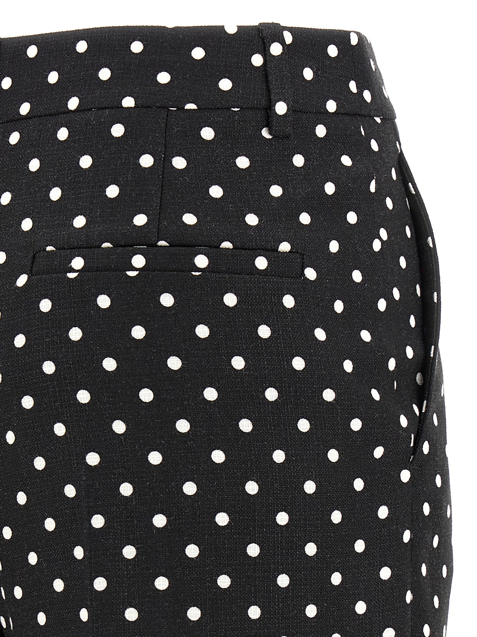 Casual Pants by Valentino Garavani for women in viscose bicolour, black, white & print features a refined silhouette with a refined wide, defined by a and a refined long for a refined finish.