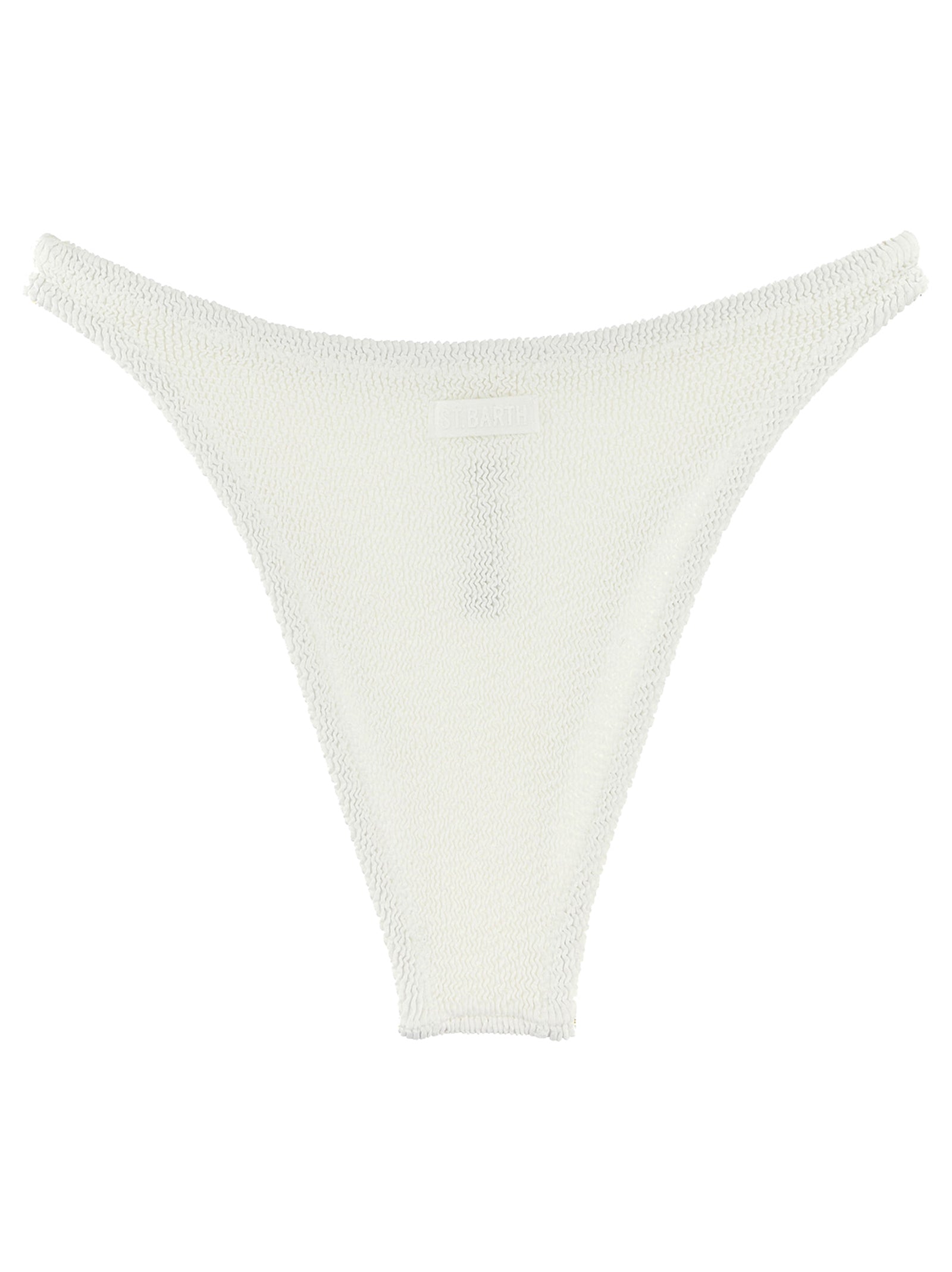 Swim Briefs by MC2 Saint Barth for women in stretch polyamide white features a resort ready silhouette from the Women's Stretch Polyamide Swim Briefs collection, showcasing a resort ready finish with a streamlined resort ready fit.