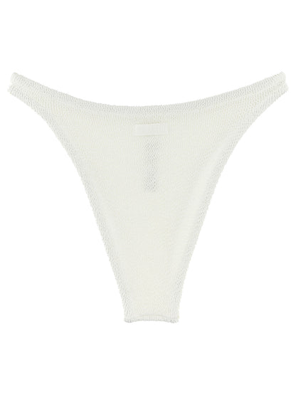 Swim Briefs by MC2 Saint Barth for women in stretch polyamide white features a resort ready silhouette from the Women's Stretch Polyamide Swim Briefs collection, showcasing a resort ready finish with a streamlined resort ready fit.