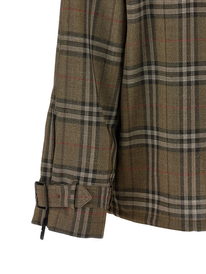 Hooded Shirt by Burberry for men in viscose & silk multicolor showcases a sharp silhouette, elegantly detailed with a sharp and sharp .