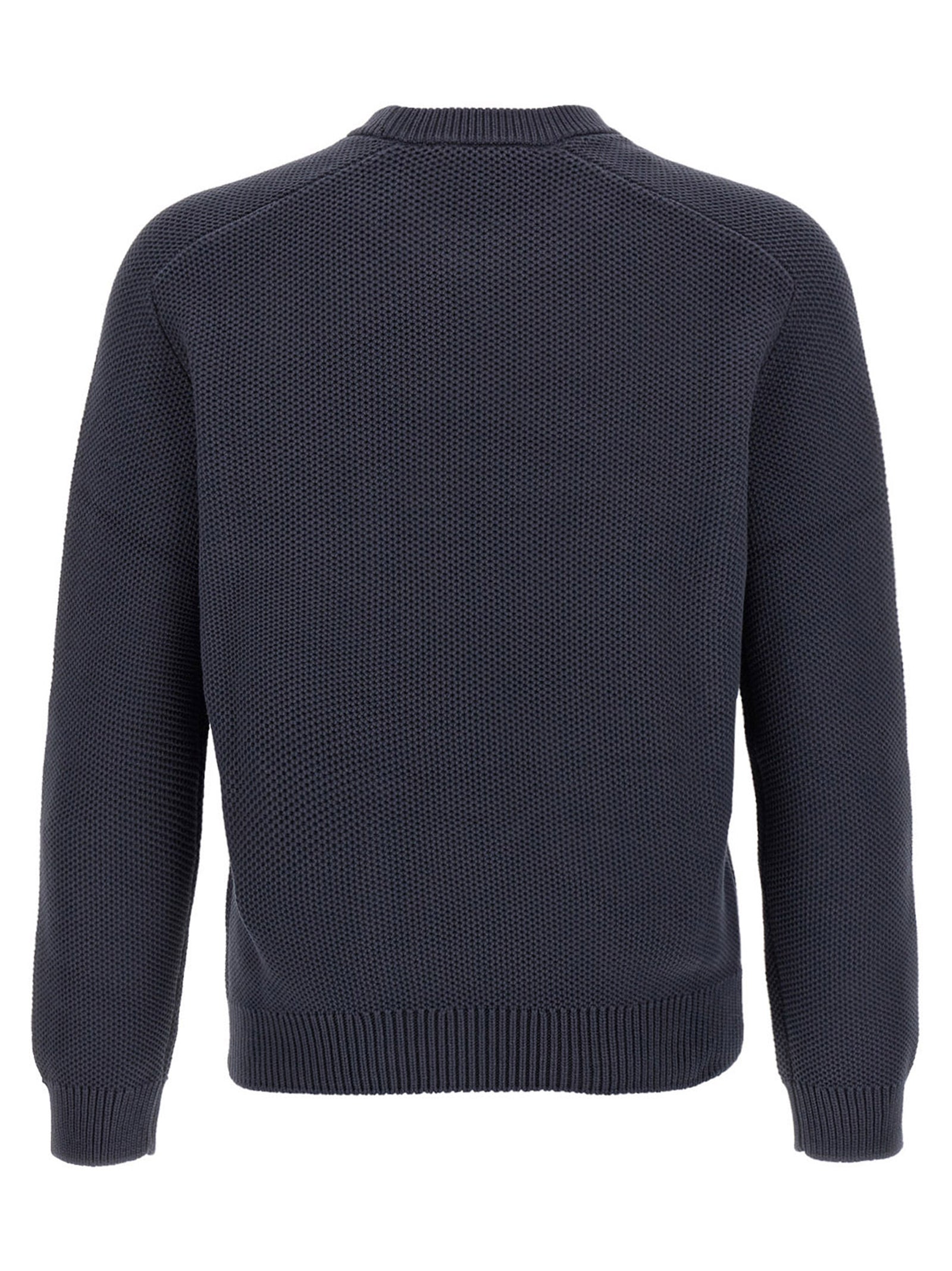 Cardigan by Maison Kitsuné for men in polyamide cotton gray, patterned & signature presents a textural silhouette, artfully finished with a textural crew neckline and for a sophisticated, textural look.