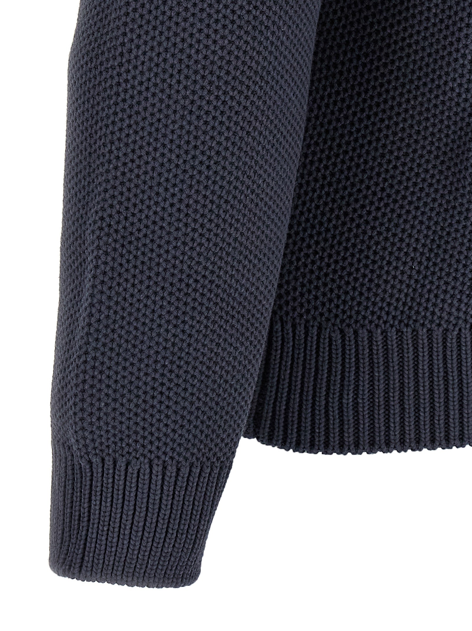Cardigan by Maison Kitsuné for men in polyamide cotton gray, patterned & signature features an crisp silhouette, showcasing a sophisticated and detail for a truly crisp finish.