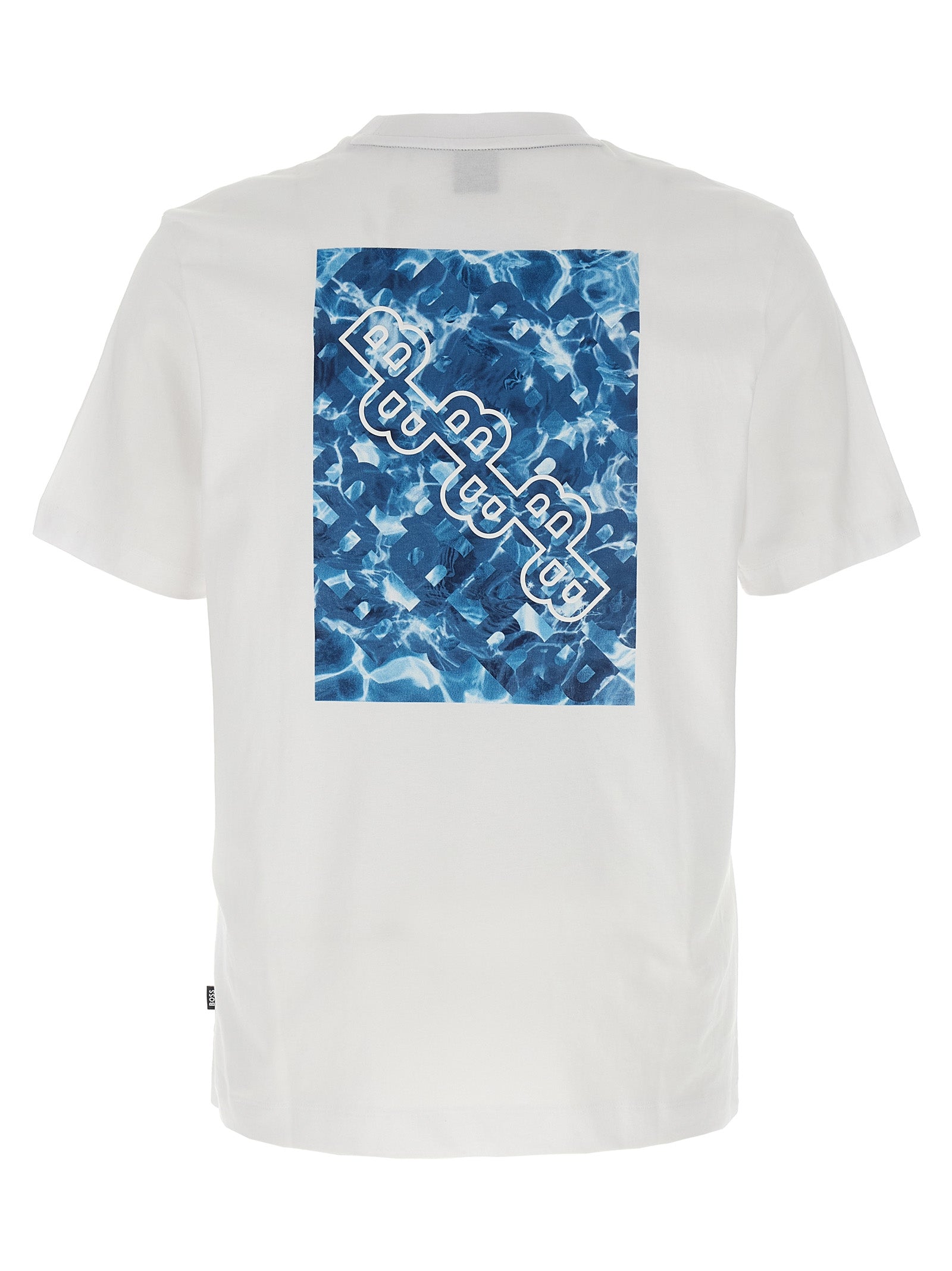 T-Shirt by Hugo Boss for men in cotton white features an edgy silhouette, meticulously detailed with a sophisticated and crew neckline for a truly edgy finish.