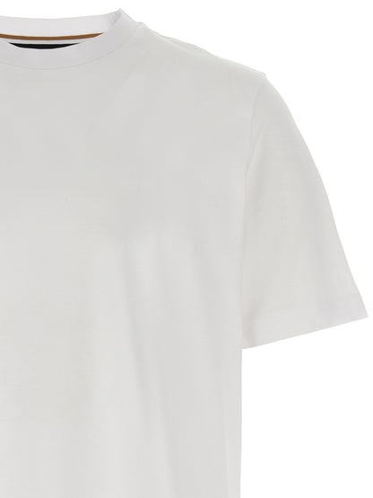 T-Shirt by Hugo Boss for men in cotton white features an on trend silhouette, perfectly showcasing a on trend and crew neckline for an elevated aesthetic.