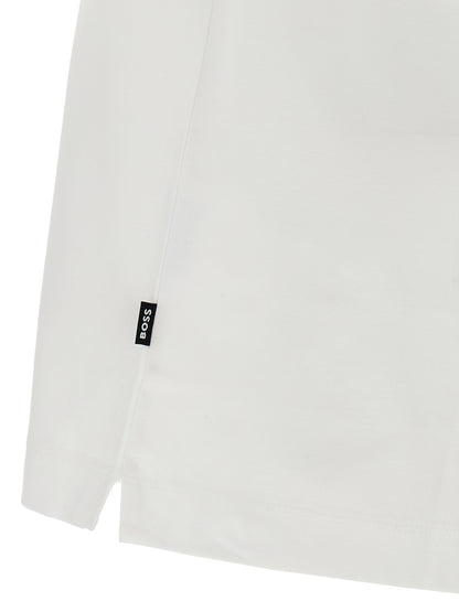T-Shirt by Hugo Boss for men in cotton white features a plush silhouette, showcasing a sophisticated and for a truly plush finish.