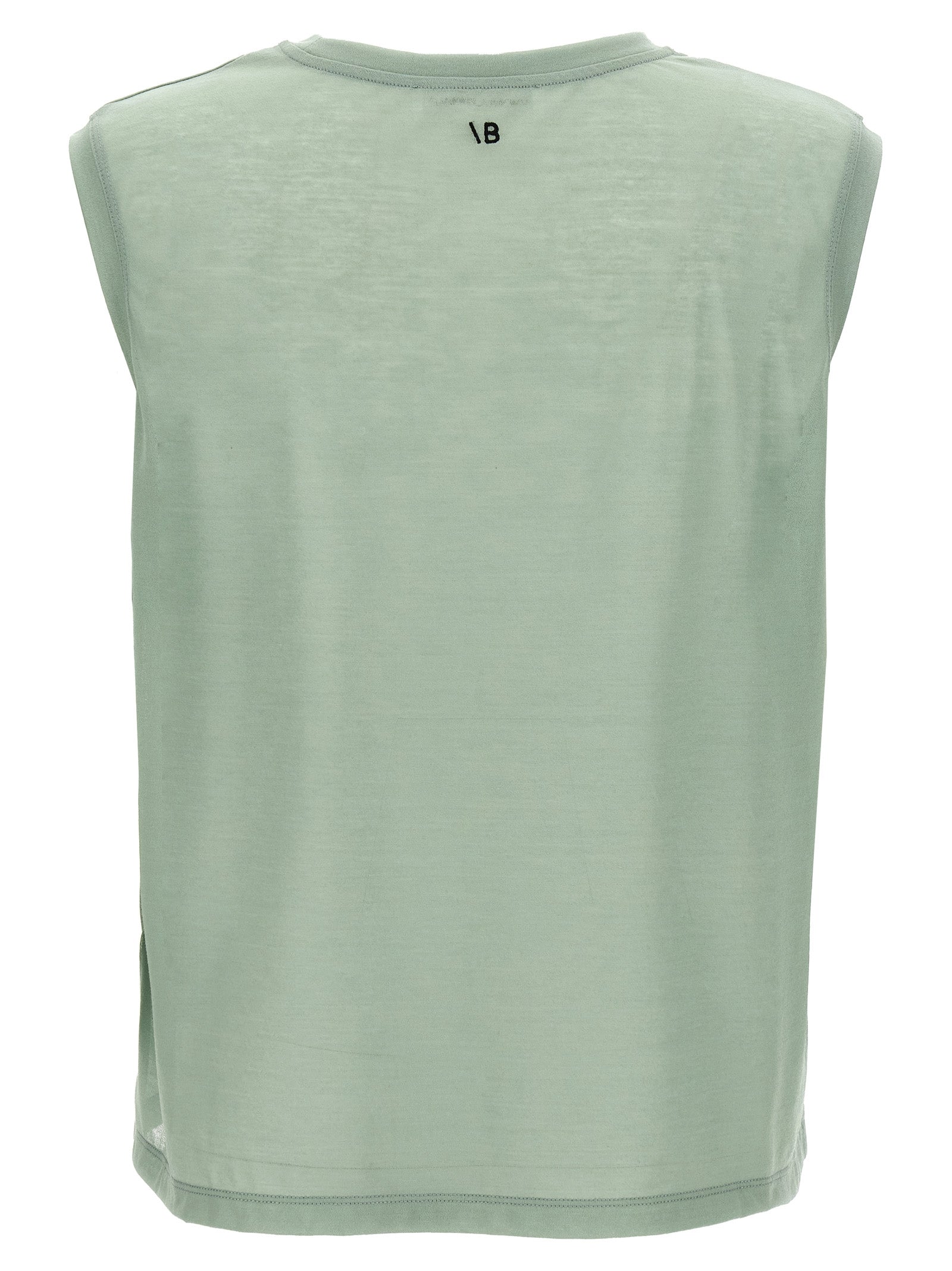 T-Shirt by Victoria Beckham for women in polyamide cotton bicolour, green & transparent showcases a fashionable silhouette, elegantly detailed with a fashionable and crew neckline for a sophisticated, high-fashion look.