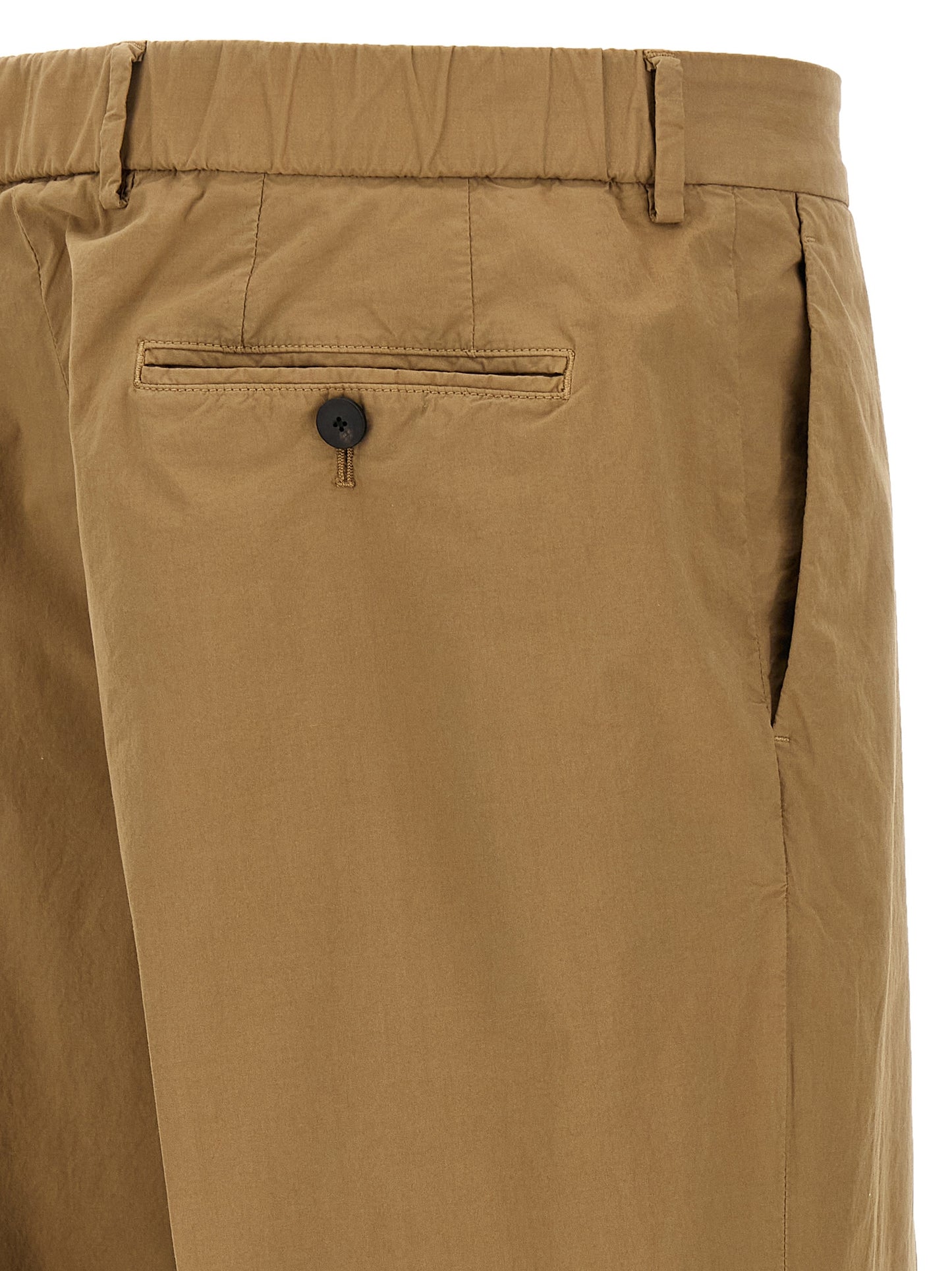 Casual Pants by CELLAR DOOR for men in stretch cotton beige features a polished silhouette with a polished straight-leg, reaching a polished long and finished with a polished .