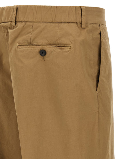 Casual Pants by CELLAR DOOR for men in stretch cotton beige features a polished silhouette with a polished straight-leg, reaching a polished long and finished with a polished .