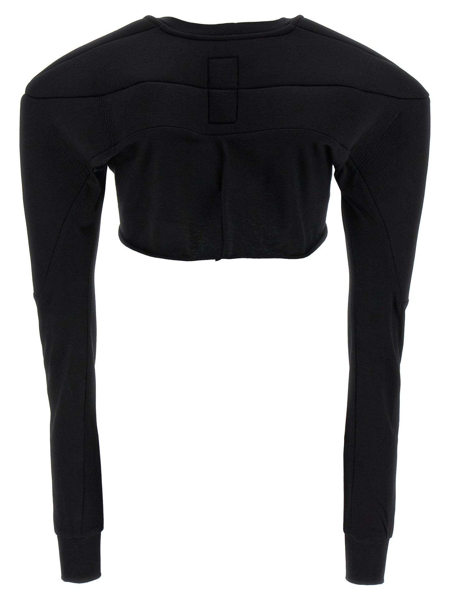 Cardigan by Rick Owens for women in organic cotton black features an crisp silhouette, showcasing a sophisticated crew neckline and detail for a truly crisp finish.