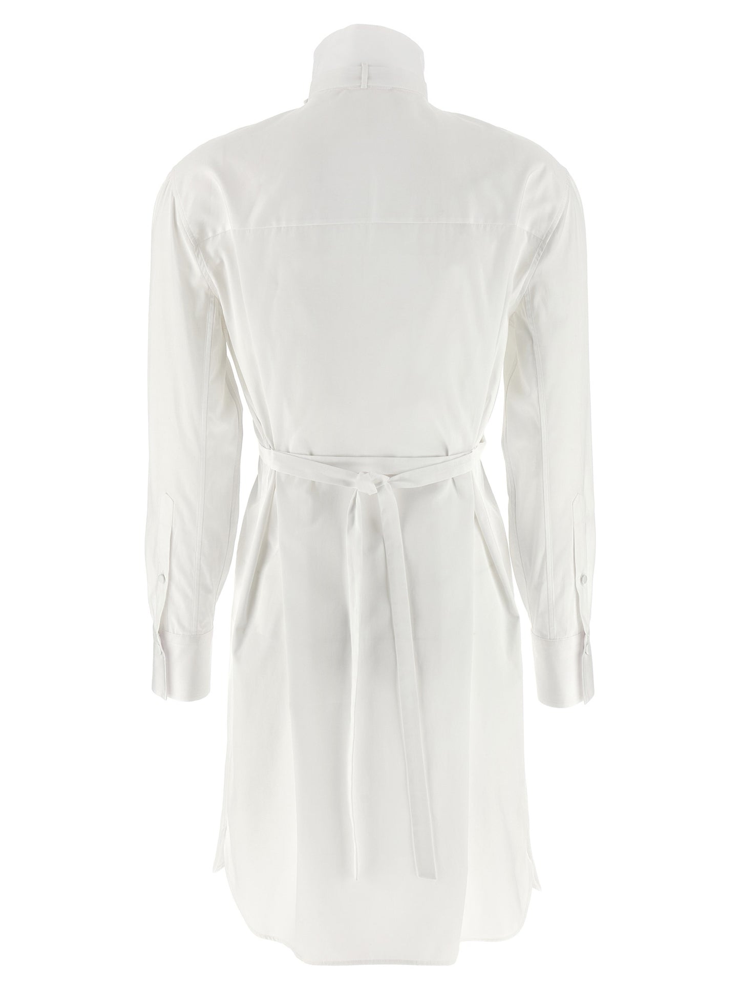 Dress by Alexander McQueen for women in organic cotton white features an magnificent silhouette, artfully detailed with a magnificent and that flows into an magnificent midi.
