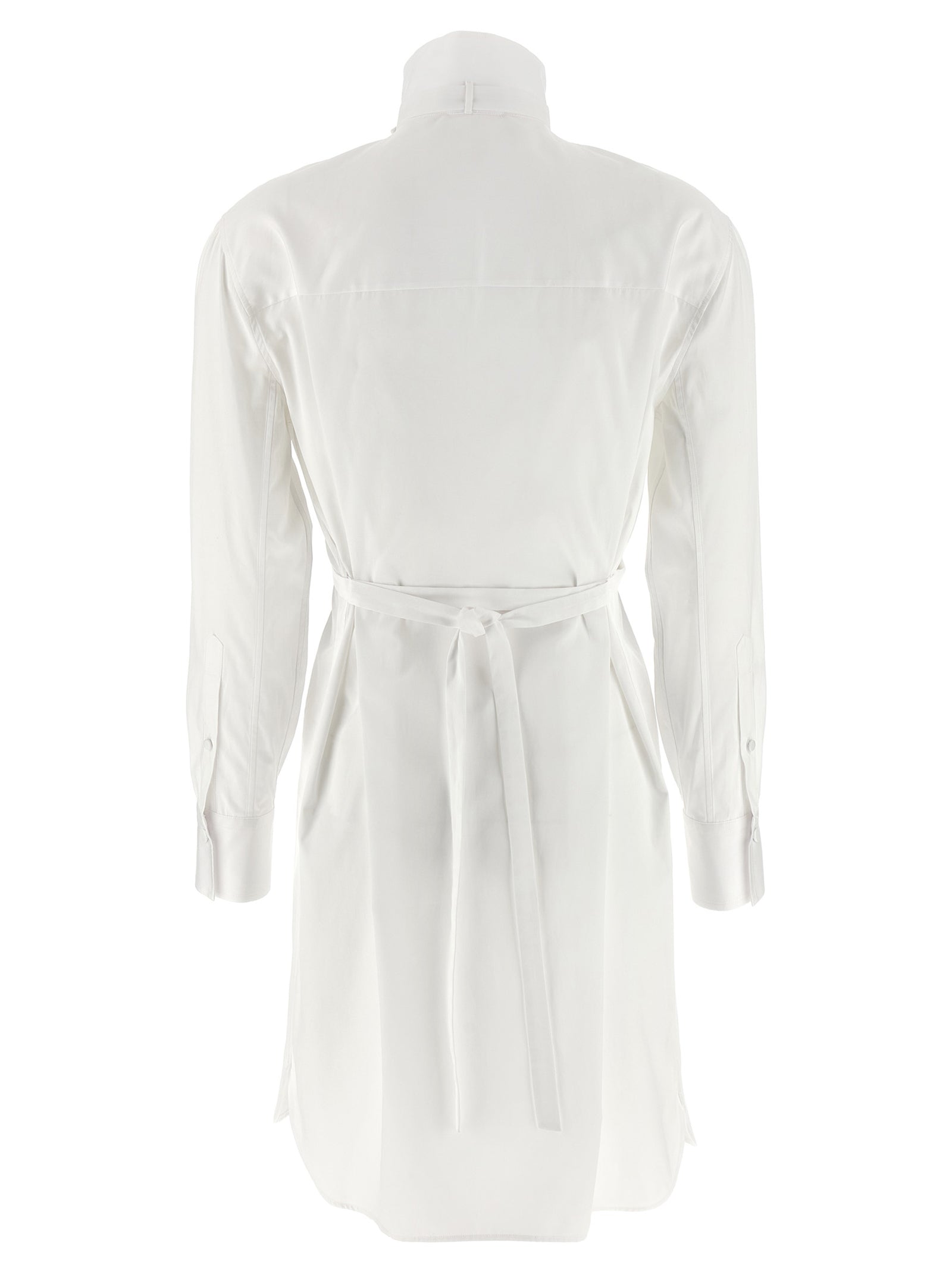 Dress by Alexander McQueen for women in organic cotton white features an magnificent silhouette, artfully detailed with a magnificent and that flows into an magnificent midi.