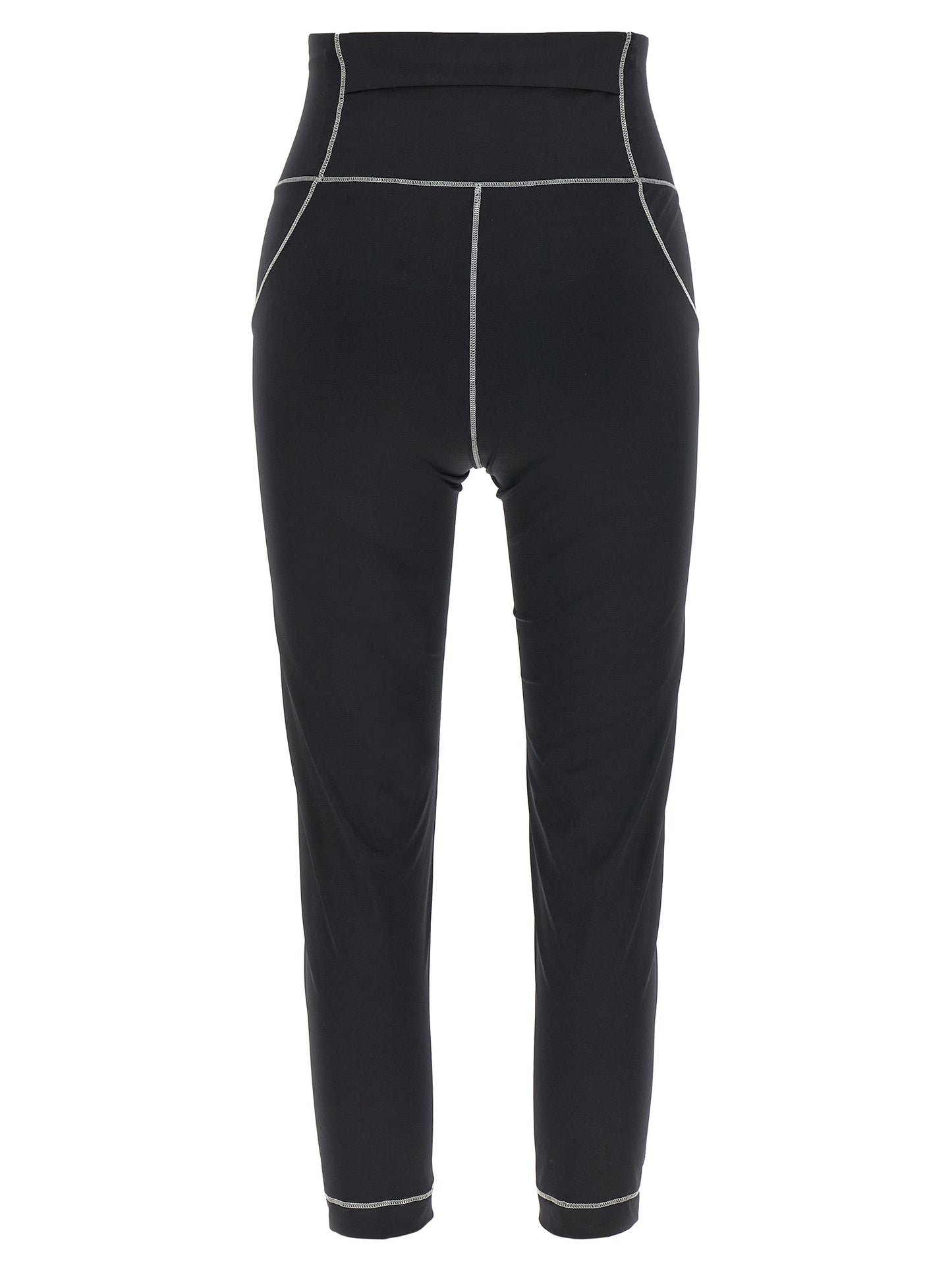 Activewear Leggings by Moncler Grenoble for women in stretch nylon black features an streamlined leggings and high rise with a long cut, beautifully enhanced by performance-driven .