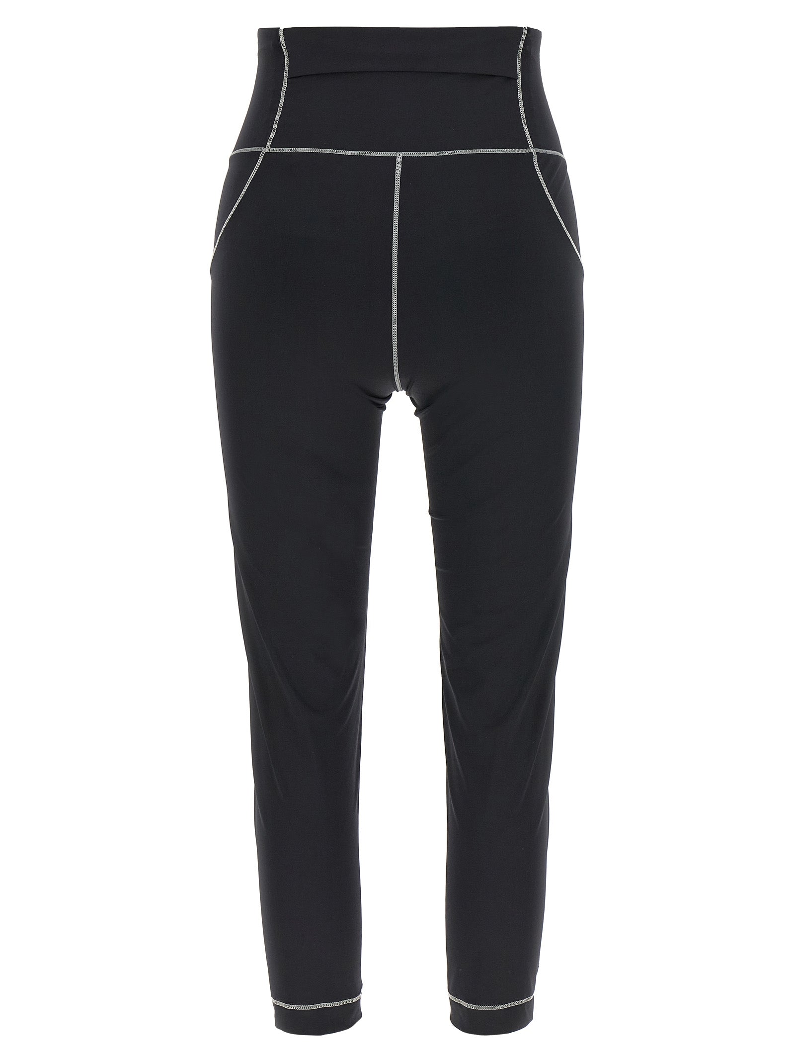 Activewear Leggings by Moncler Grenoble for women in stretch nylon black features an streamlined leggings and high rise with a long cut, beautifully enhanced by performance-driven .
