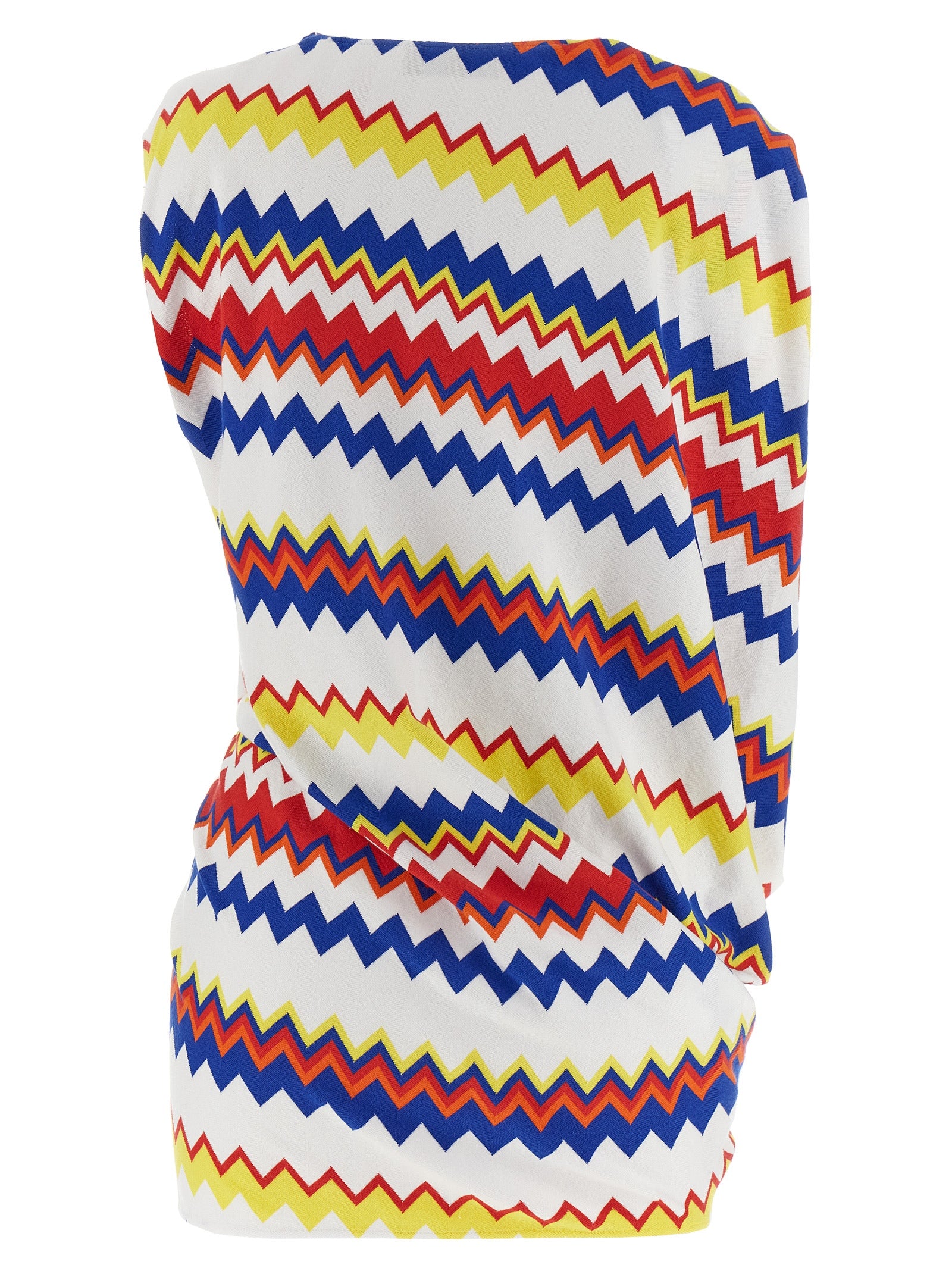 Shirt by Missoni for women in polyester & viscose multicolor & patterned showcases a sleek silhouette, elegantly detailed with a sleek crew neckline and for a sleek finish.