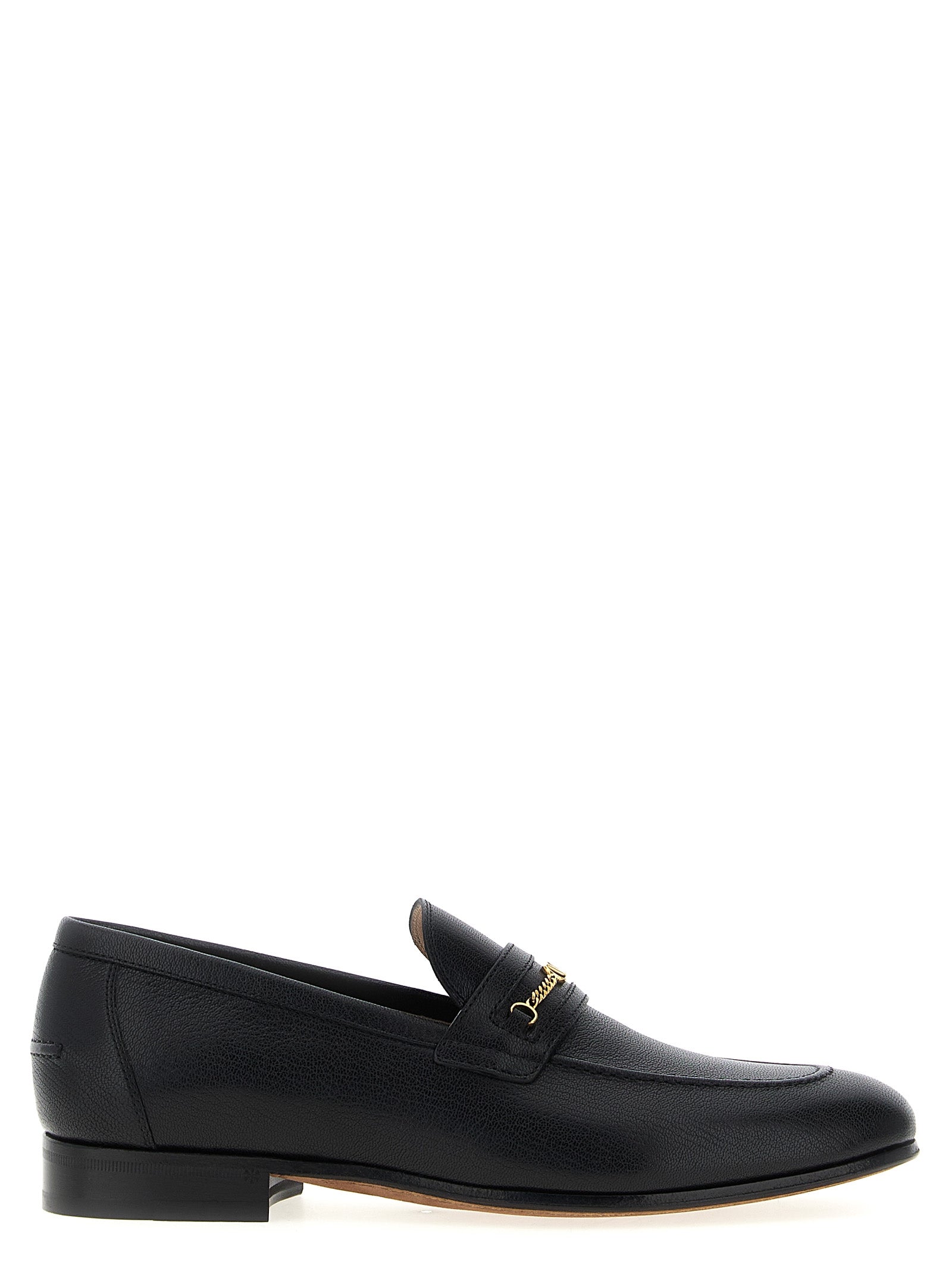 Loafer Slip-On Shoes by Valentino Garavani for men in goatskin leather black & signature features an ergonomic silhouette, perfectly showcasing V Logo Men's Goatskin Leather Loafer Slip-On Shoes with its distinct and elegant .