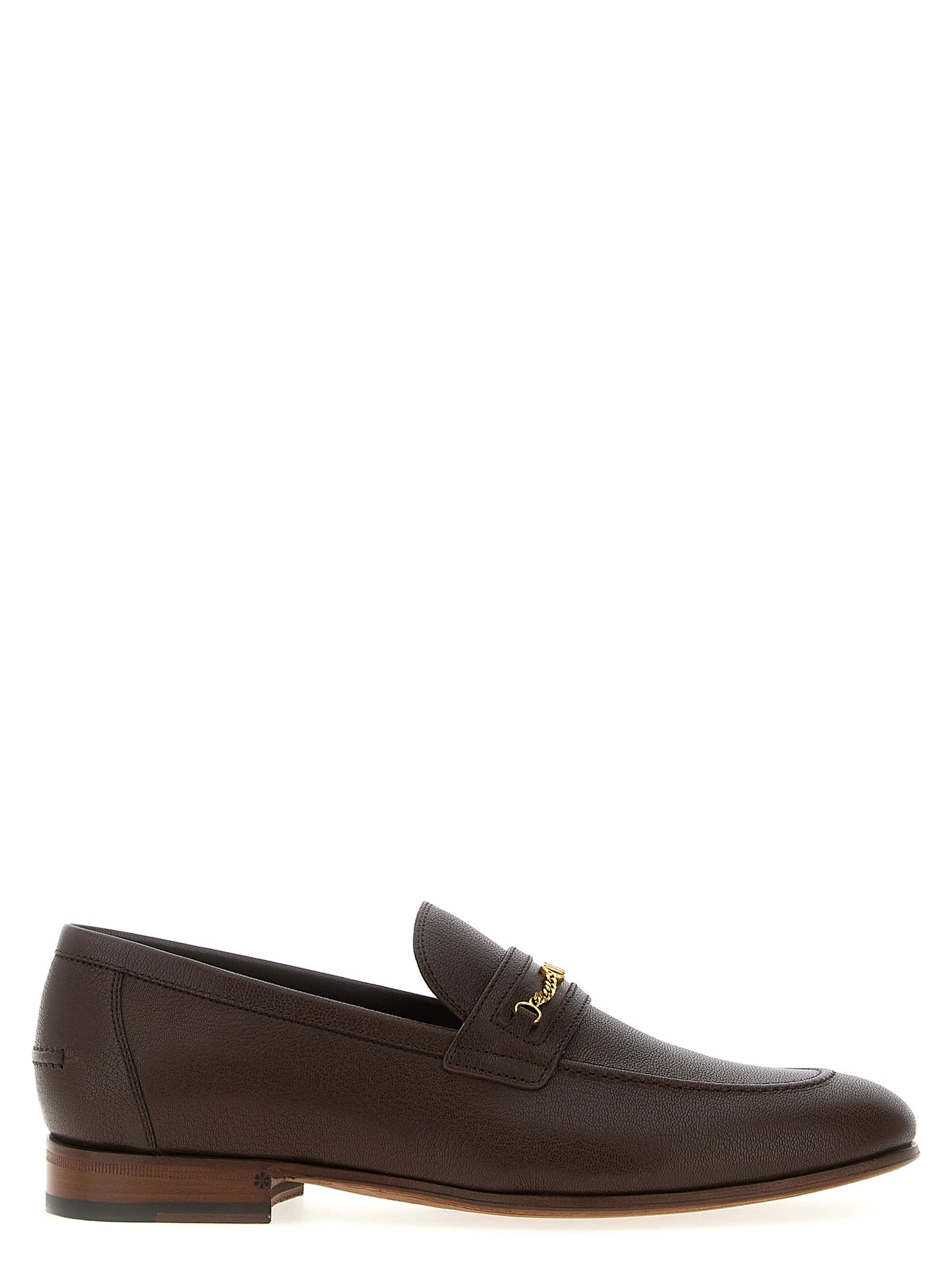 Loafer Slip-On Shoes by Valentino Garavani for men in goatskin leather brown & signature showcases a resplendent V Logo Men's Goatskin Leather Loafer Slip-On Shoes aesthetic, defined by its resplendent and elegant .