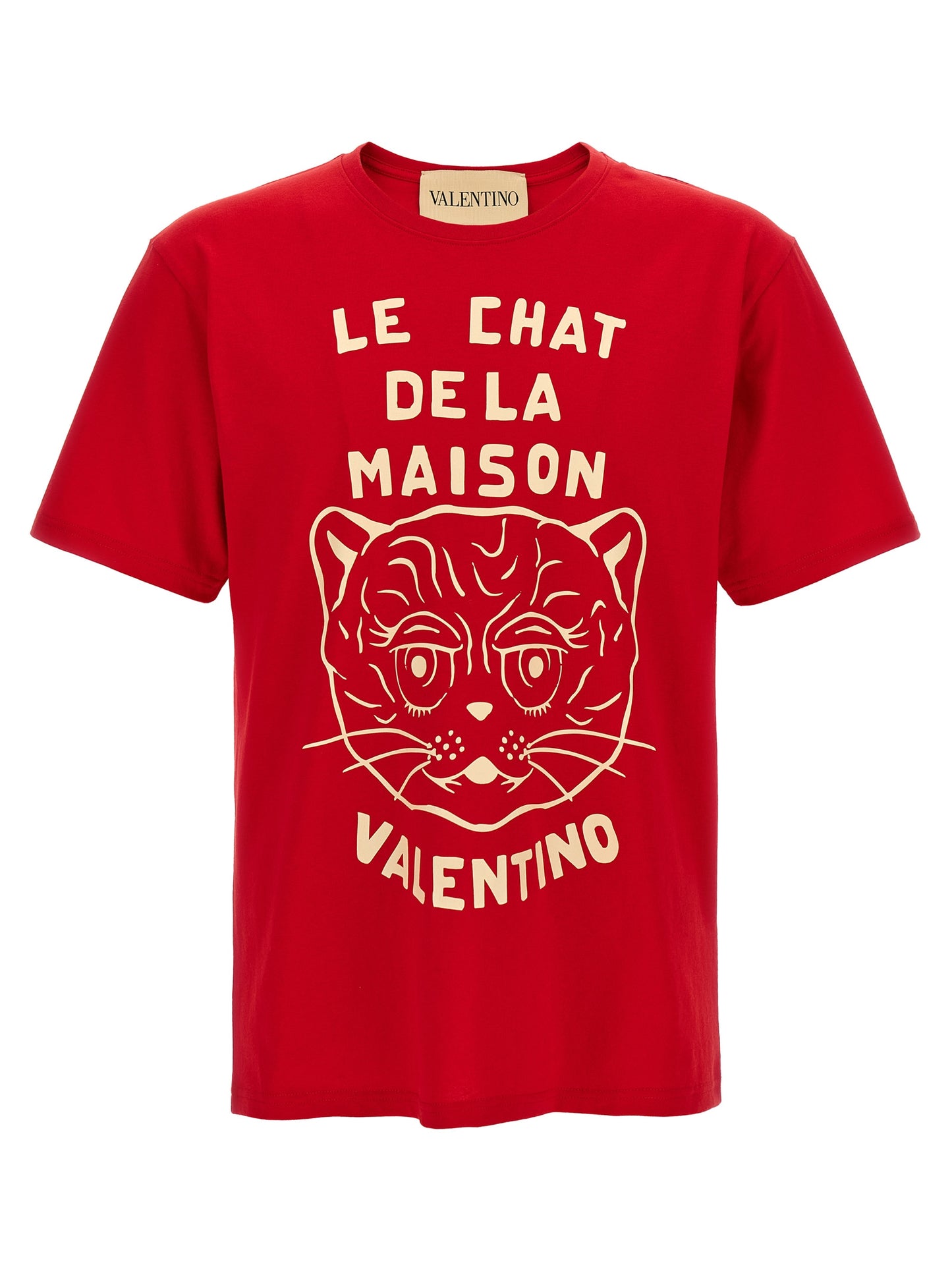 T-Shirt by Valentino Garavani for men in cotton multicolor, red & print features an on trend silhouette, perfectly showcasing a on trend short-sleeve and crew neckline for an elevated aesthetic.