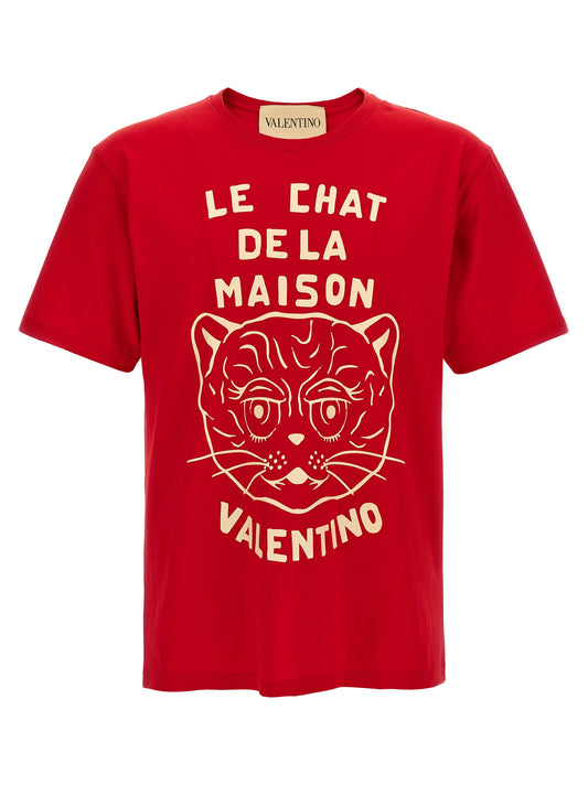 T-Shirt by Valentino Garavani for men in cotton multicolor, red & print features an on trend silhouette, perfectly showcasing a on trend short-sleeve and crew neckline for an elevated aesthetic.