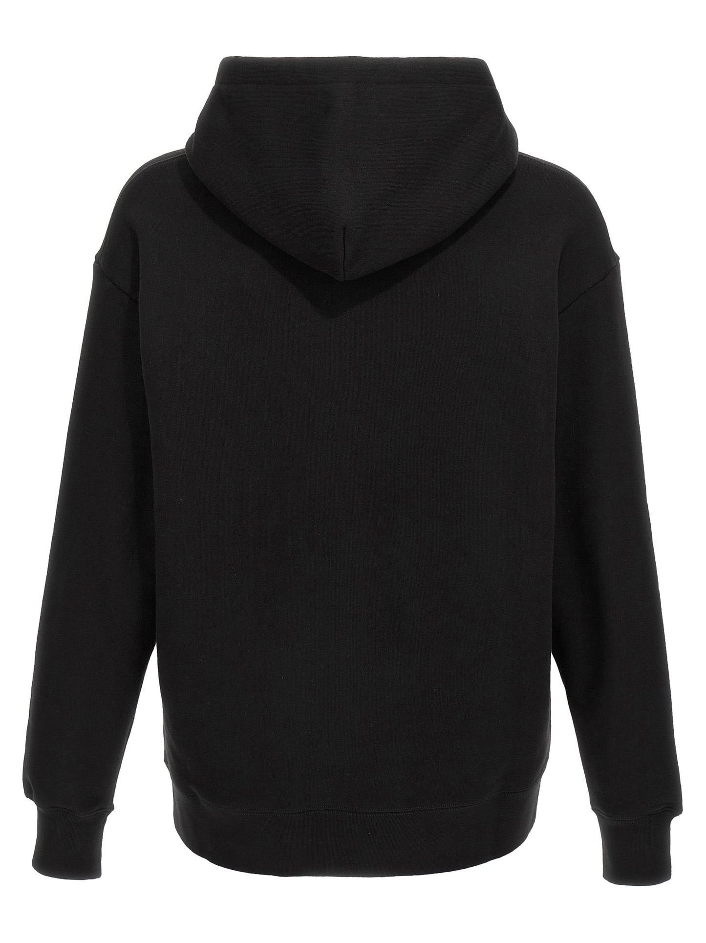 Sweatshirt Hoodie by Valentino Garavani for men in cotton black & print features an dramatic silhouette, showcasing a sophisticated hooded neckline and dramatic for a refined, modern aesthetic.