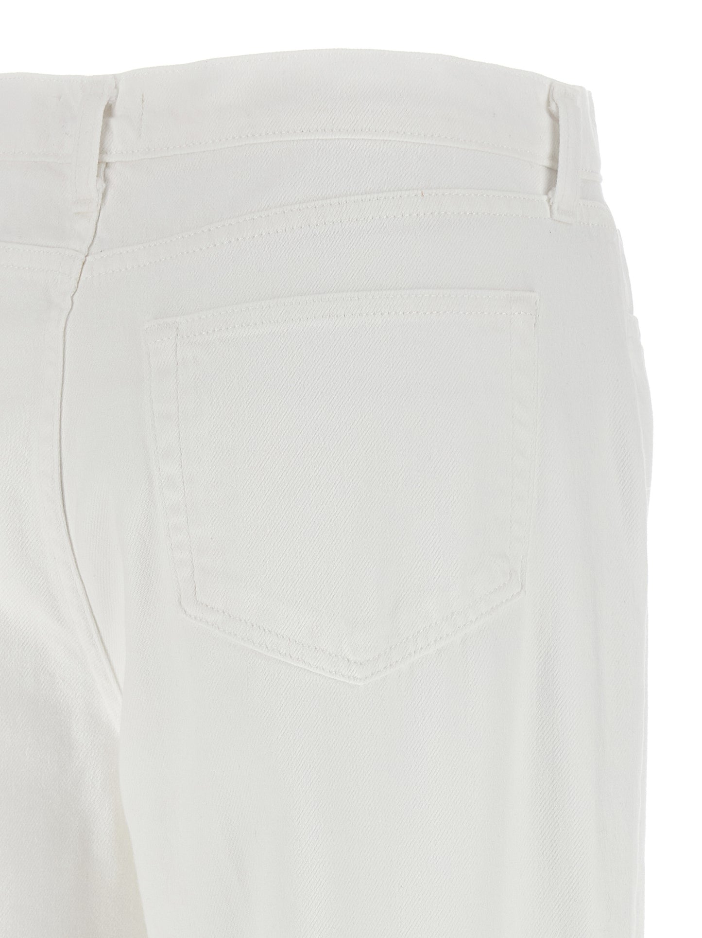 Jeans by L'Agence for women in denim cotton white features a refined silhouette with a refined wide, defined by a high rise and a refined long for a refined finish.