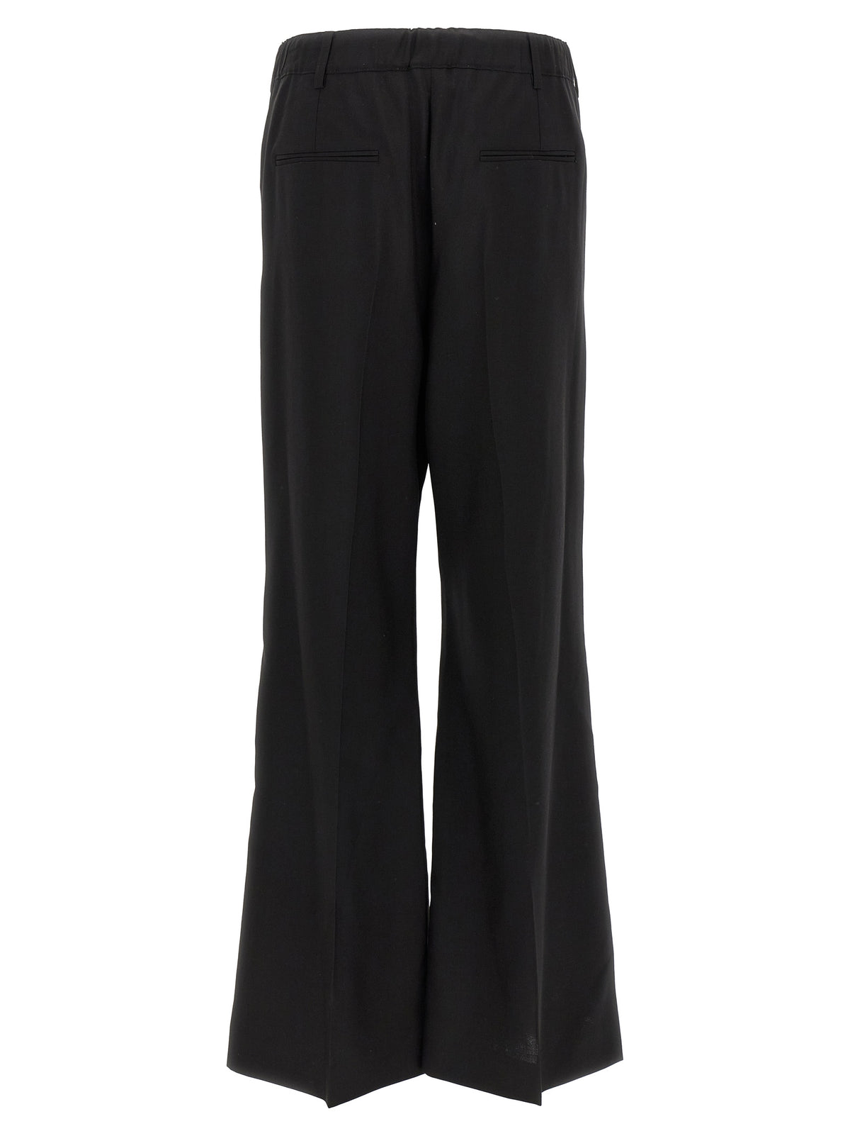 Marni Marni Men's Wide High Rise Virgin Wool Trousers - Black
