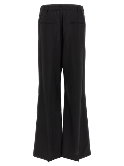 Marni Marni Men's Wide High Rise Virgin Wool Trousers - Black