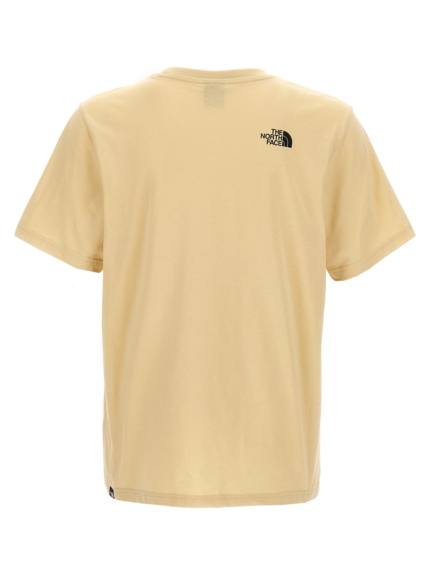 T-Shirt by The North Face for men in cotton polyester beige & print features an on trend silhouette, perfectly showcasing a on trend and crew neckline for an elevated aesthetic.