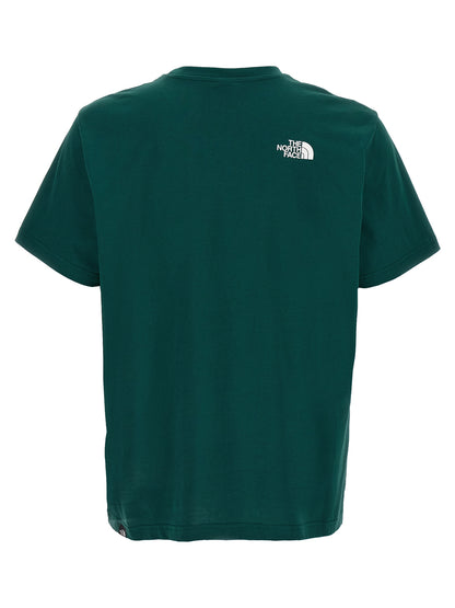 T-Shirt by The North Face for men in cotton polyester bicolour, green & print showcases a chic silhouette, artfully detailed with a chic crew neckline and for a chic finish.