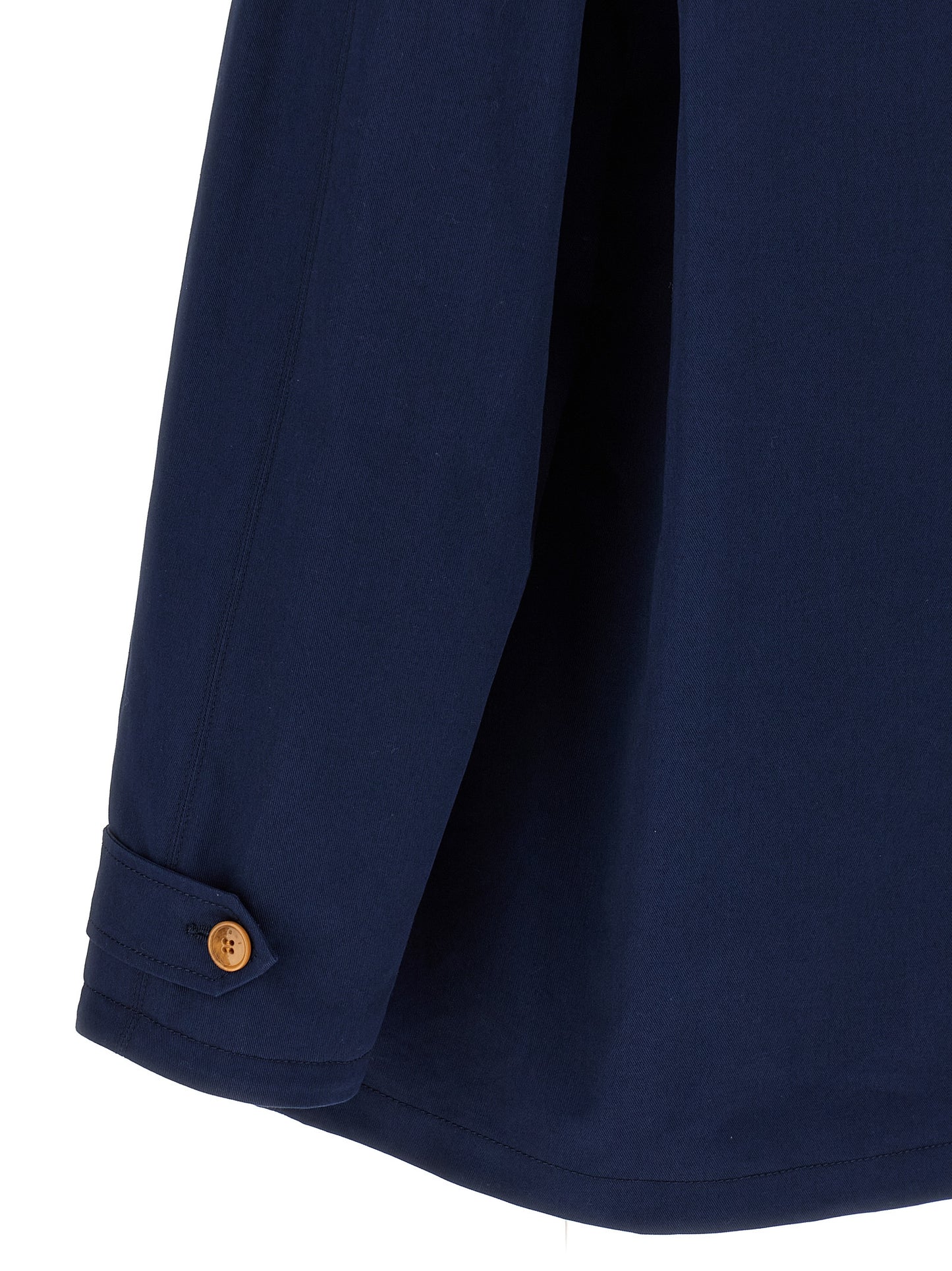 Parka by Marni for men in cotton corduroy blue, presenting a cosy silhouette with distinctive pockets & insulated and a refined .