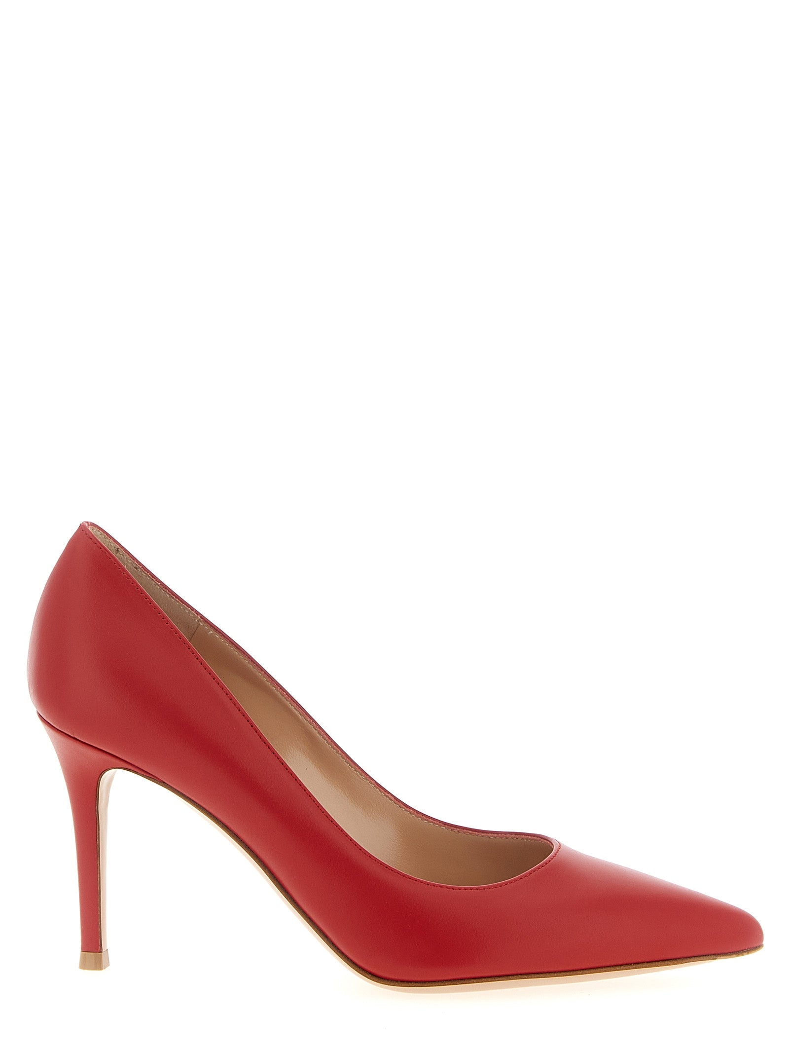 High-Heel Stiletto Pumps Heels by Gianvito Rossi for women in calfskin leather multicolor & red features a effortlessly chic Women's Calfskin Leather High-Heel Stiletto Pumps Heels design with a sophisticated stiletto high-heel and elegant pointed toe style.