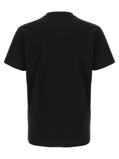 T-Shirt by Dsquared² for men in cotton black & print features an on trend silhouette, perfectly showcasing a on trend and for an elevated aesthetic.