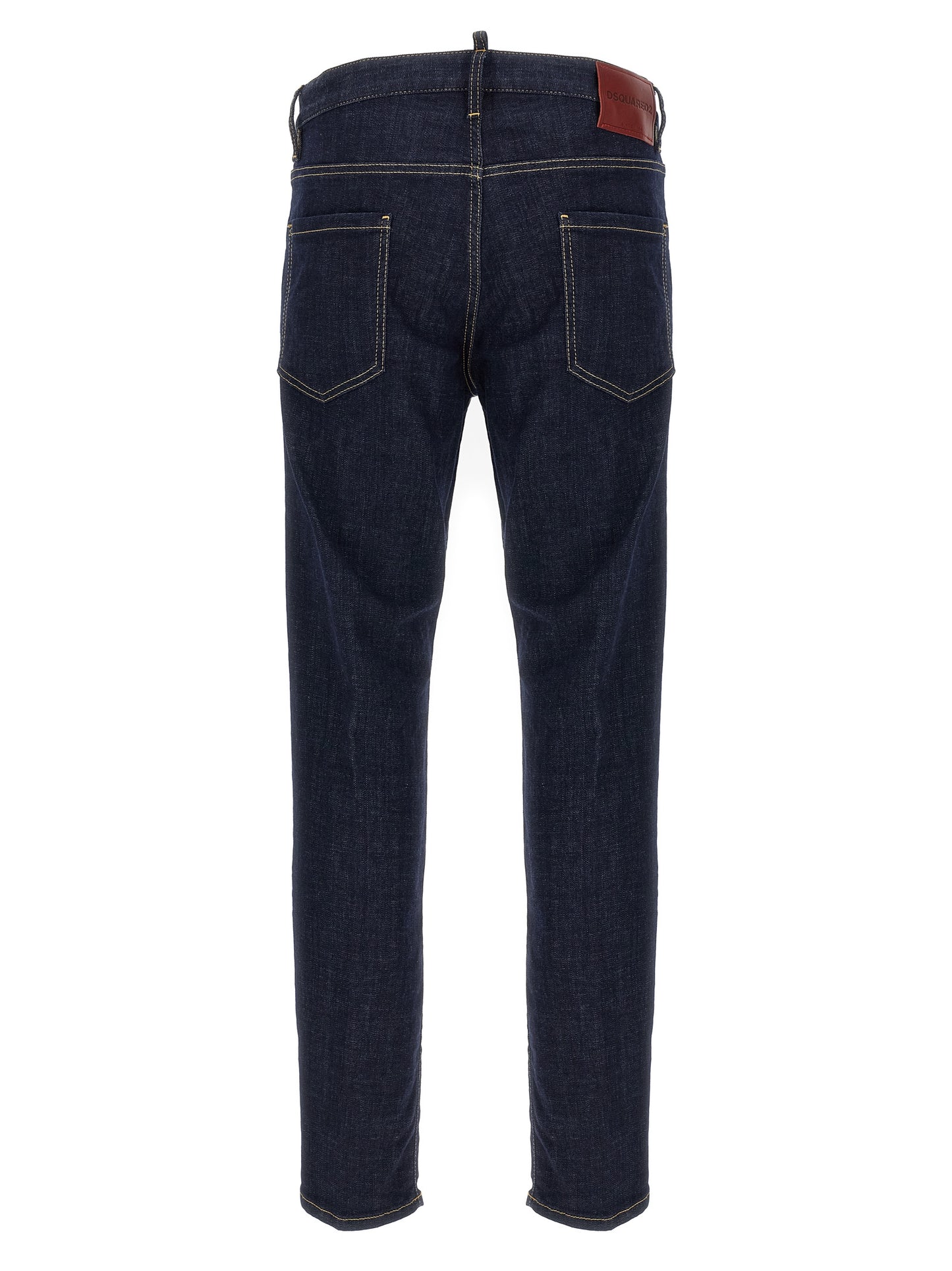 Jeans by Dsquared² for men in stretch denim cotton blue features an refined tailoring silhouette, showcasing a premium slim with a and long cut for a refined tailoring look.