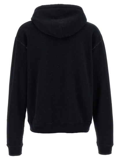 Sweatshirt Hoodie by Valentino Garavani for men in cotton black & print features a authentic silhouette, showcasing a sophisticated hooded neckline and authentic detail for a refined finish.