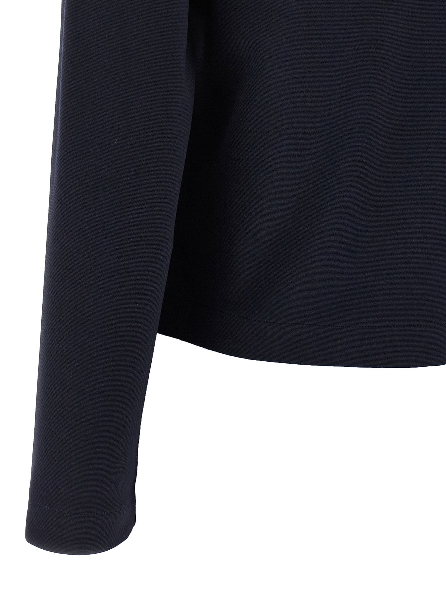 Cardigan by Thom Browne for women in stretch polyamide viscose blue presents a textural silhouette, artfully finished with a textural and for a sophisticated, textural look.
