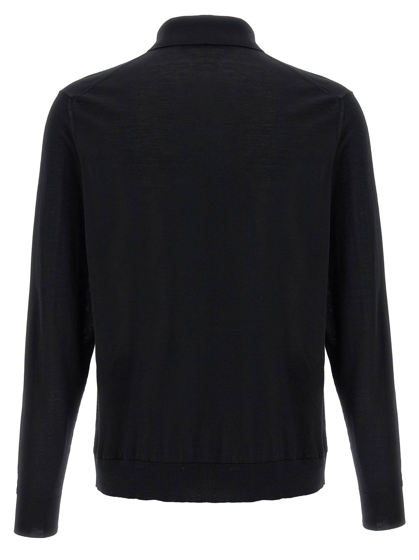 This Polo Shirt by Kiton for men in wool black presents a flawless silhouette, showcasing flawless detailing and a refined for a truly flawless aesthetic.