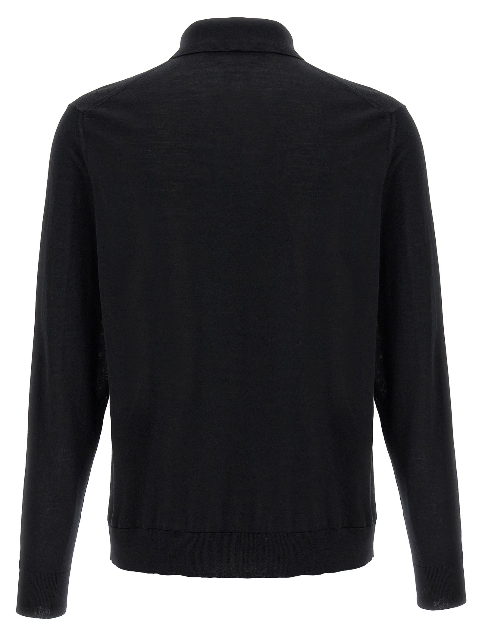 This Polo Shirt by Kiton for men in wool black presents a flawless silhouette, showcasing flawless detailing and a refined for a truly flawless aesthetic.
