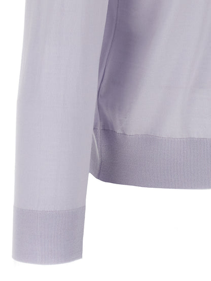 Polo Shirt by Kiton for men in wool light-blue features a eye catching silhouette, showcasing a refined and for a eye catching finish.
